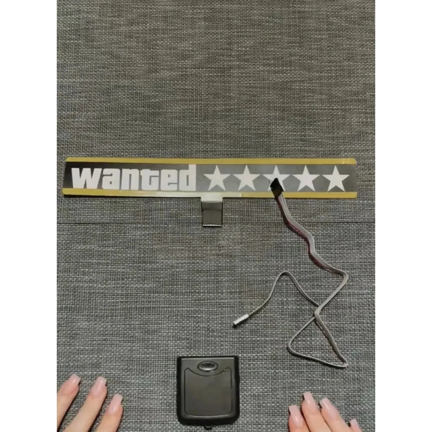 ( BUY 1 & GET 1 FREE ) 5 Stars Wanted 3D LED Sticker